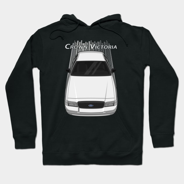 Ford Crown Victoria Police Interceptor - White Hoodie by V8social